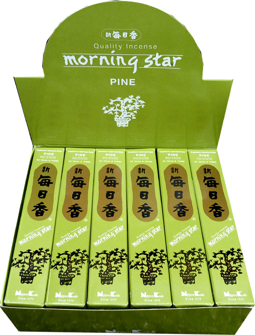 Incenso giapponese morning star pinoonfezione da 50 bastoncini