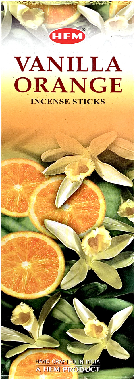 Incenso Hem Vanilla Orange 8 Bts
