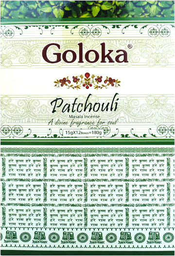 Incenso Goloka premium patchouli masala 15g