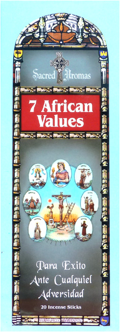 Incenso tulasi sarathi i 7 valori africani hexa 20g