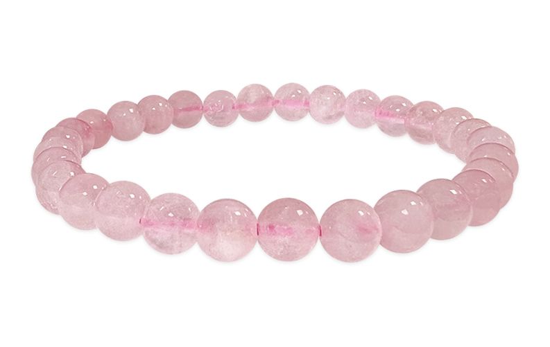 Bracciale Quarzo rosa perles A 6mm