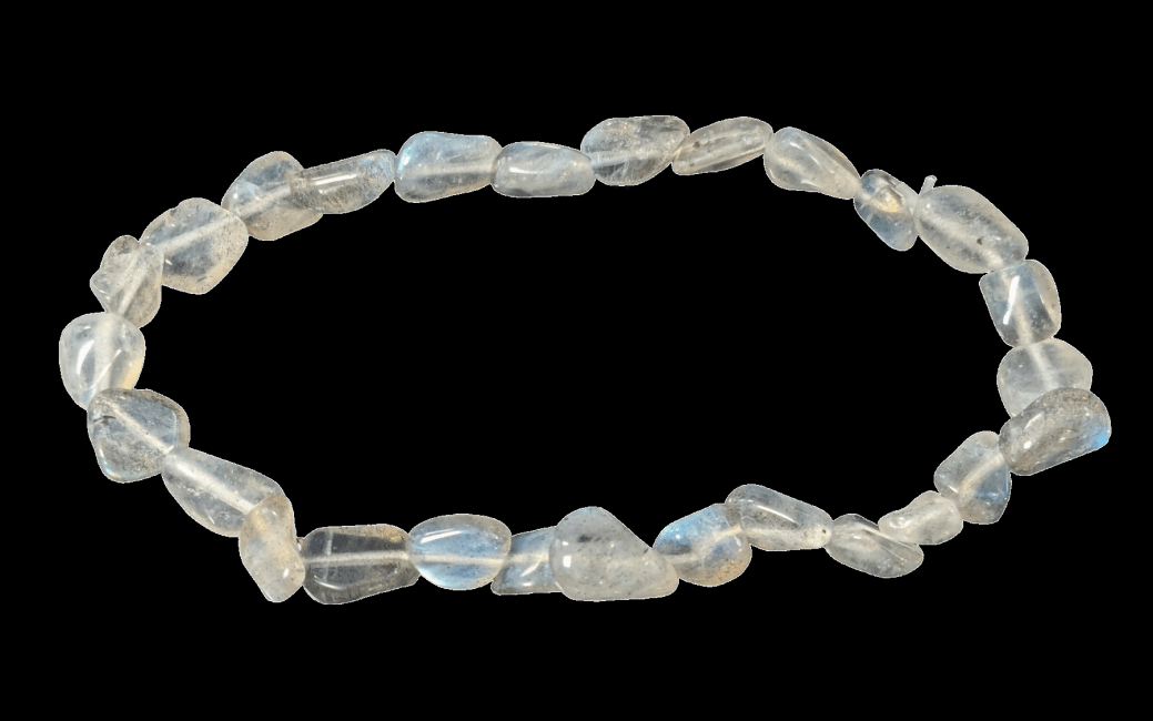 Bracciale in labradorite pietre AA burattate