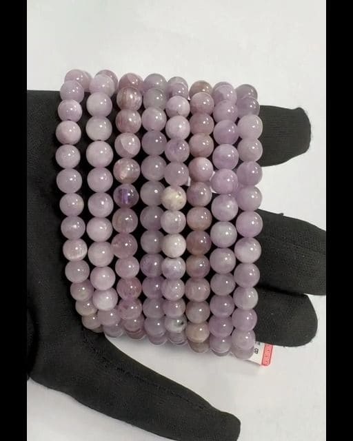 Bracciale Kunzite con perline AA da 6-7 mm